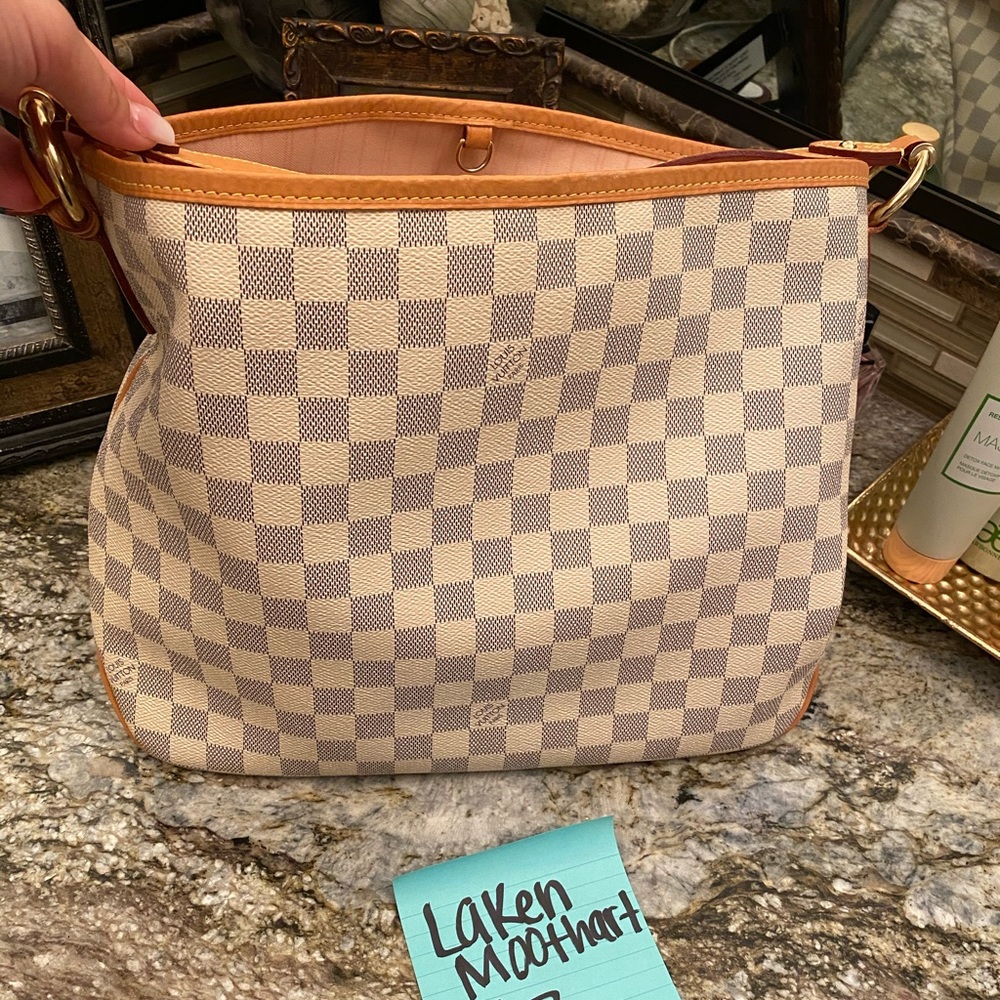 Louis Vuitton delightful pm in damier azur